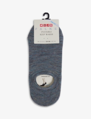 Falke Invisible Wool-blend Step Sock In 6333 Smoke