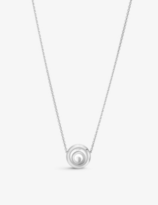CHOPARD: Happy Spirit 18ct White-Gold and 0.38 Diamond Necklace