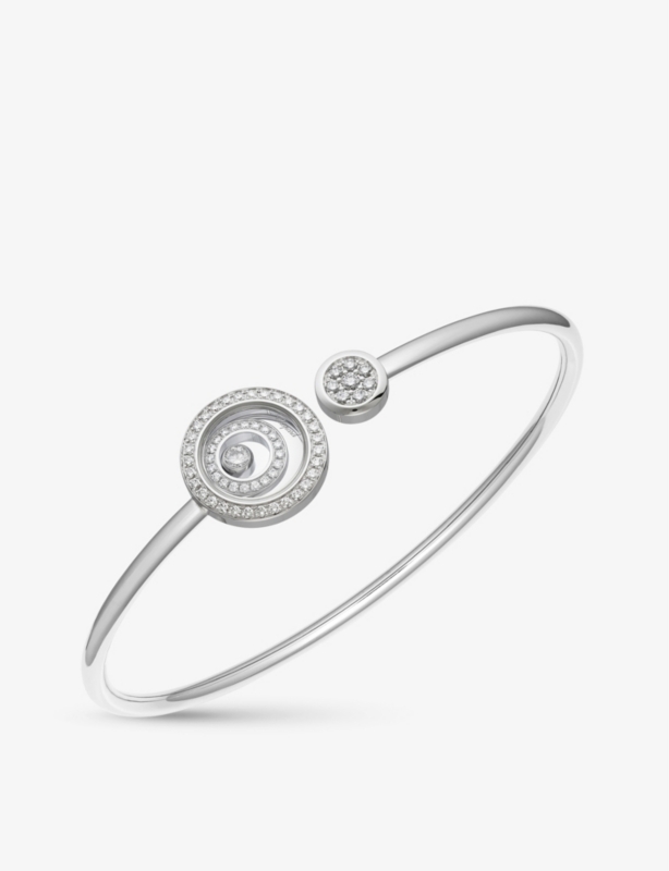 Happy Spirit 18ct White Gold and Diamond Bangle