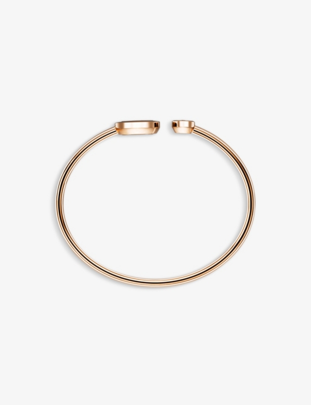 Happy Spirit 18ct Rose-Gold and White-Gold and Diamond Bangle