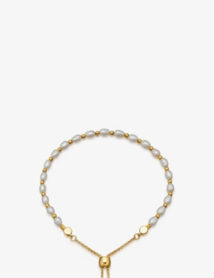 ASTLEY CLARKE: Kula 18ct gold-plated vermeil silver and freshwater pearl bracelet