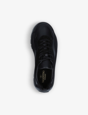 valentino bansi leather trainers