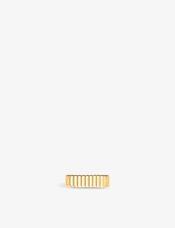 Quatre Grosgrain 18ct yellow-gold single clip-on earring