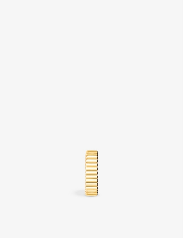 Quatre Grosgrain 18ct yellow-gold single clip-on earring
