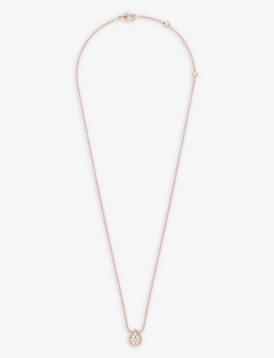 Boucheron Women's Pink Serpent Bohème 18ct Rose-gold And 0.14ct Diamond Pendant Necklace