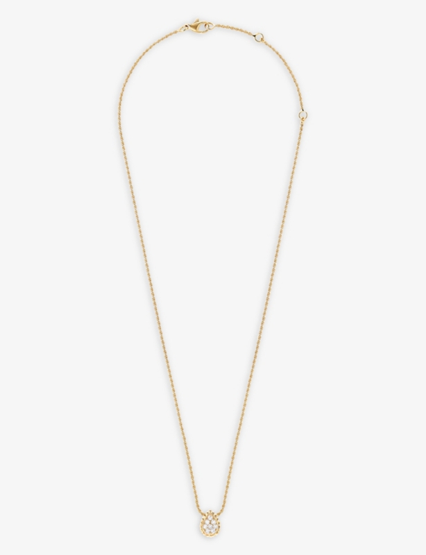 XS Serpent Bohème 18ct yellow-gold and 0.13ct diamond pendant necklace