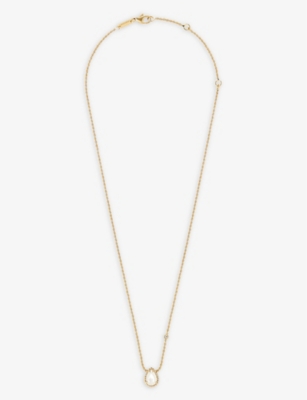 Boucheron Women's Gold Serpent Bohème 18ct Yellow-gold, Nacre Blanche And Diamond Necklace