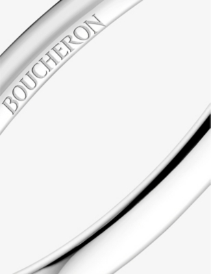 Shop Boucheron Women's Silver Epure Platinum Wedding Ring In Silver (silver)