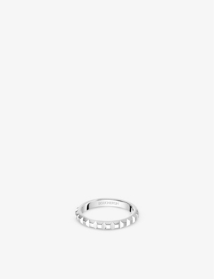 Boucheron Quatre Clou De Paris Platinum Ring In Silver