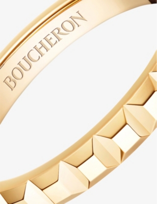 Shop Boucheron Women's Pink Epure 18ct Rose-gold And 0.24ct Diamond Ring