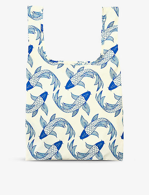 KIND BAG: Geometric-print reusable woven bag