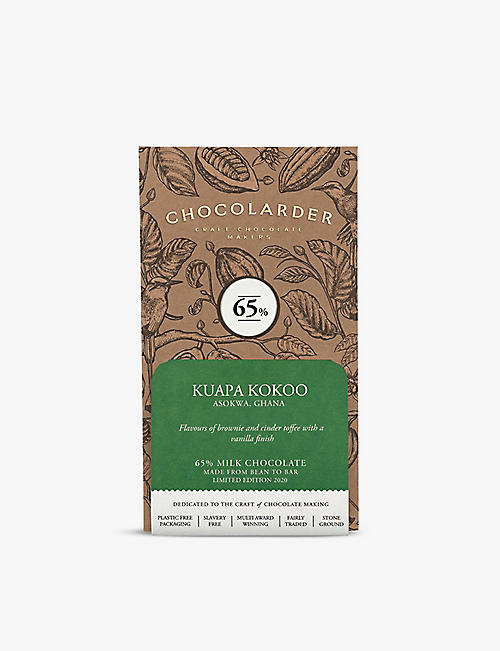 CHOCOLARDER: Kuapa Kokoo 65% 黑巧克力棒 70 克