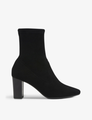 LK BENNETT: Alice suede heeled ankle boots