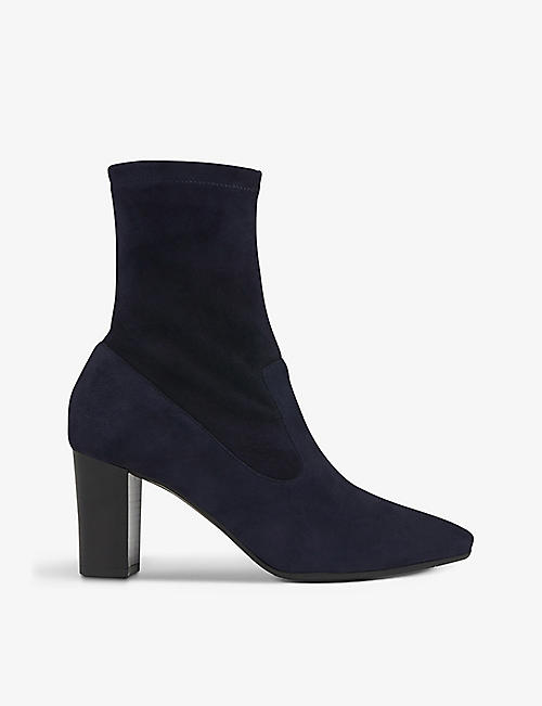 LK BENNETT: Alice heeled suede ankle boots