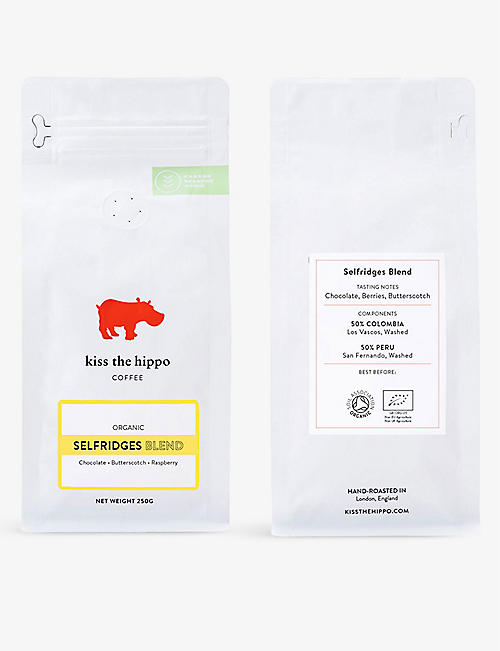 KISS THE HIPPO: Organic Selfridges blend ground coffee 250g