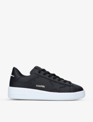 GOLDEN GOOSE - Purestar logo-print leather trainers | Selfridges.com
