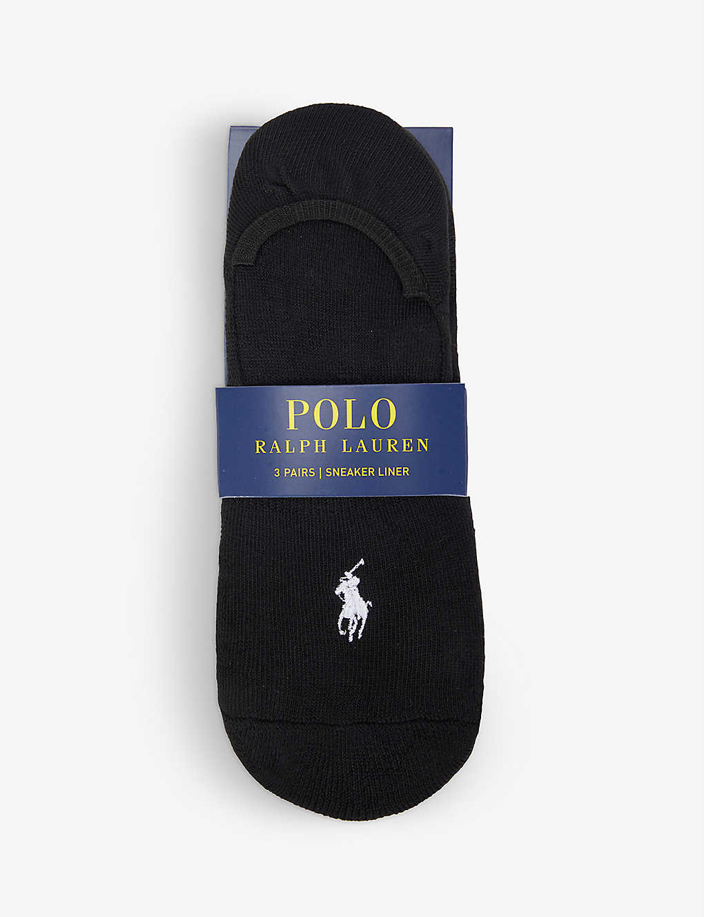 Polo Ralph Lauren Logo-embroidered Stretch-jersey Socks Pack Of Three In White