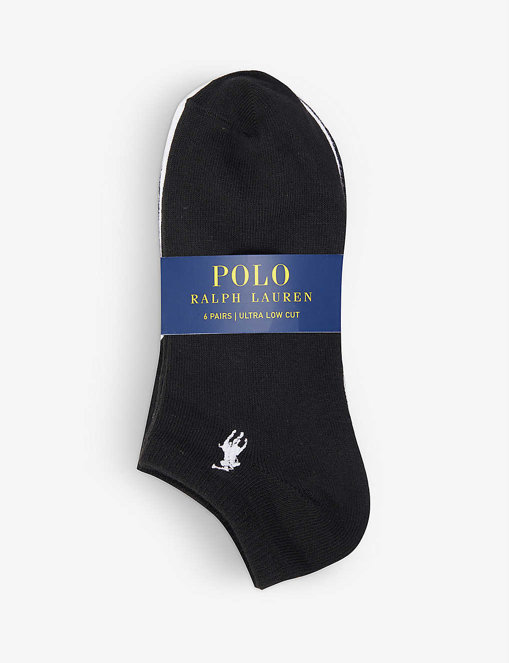 Polo Ralph Lauren Logo-embroidered Stretch-jersey Socks Pack Of Six In Assorted