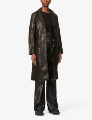 Rag Bone Trinity Leather Coat Selfridges Com