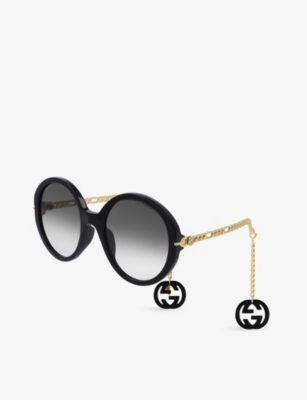 GUCCI: GG0726S round-frame acetate sunglasses
