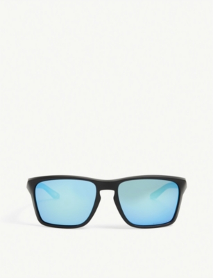 Oakley Oo9448 Sylas Rectangular-framed Acetate Sunglasses In Black