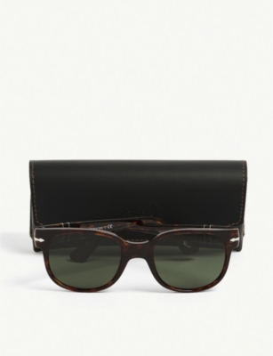 Shop Persol Womens Brown Po3257s Square-framed Acetate Sunglasses