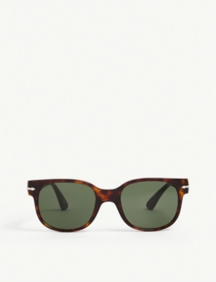 Persol Po3257s Square-framed Acetate Sunglasses In Brown