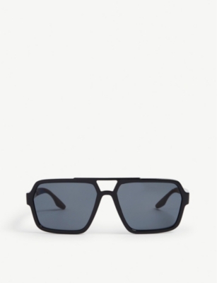 Prada Ps01xs Square-frame Acetate Sunglasses In Black