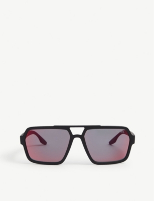 Prada Ps01xs Square-frame Acetate Sunglasses In Black