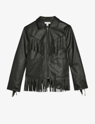 topshop fringe jacket