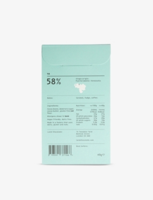 LAND: Land 58% Venezuelan Oat Milk vegan chocolate bar 60g