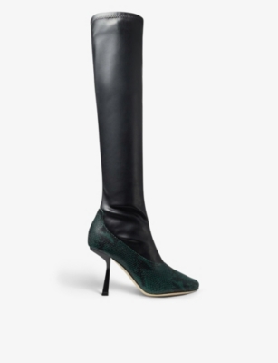 jimmy choo leather boots