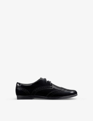 clarks patent brogues