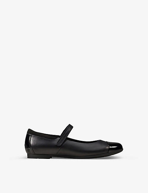 CLARKS: Scala Gem Youth leather ballet flats 9-12 years