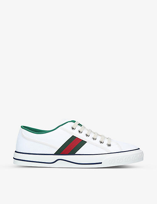 GUCCI: Men's Tennis 1977 canvas low-top trainers