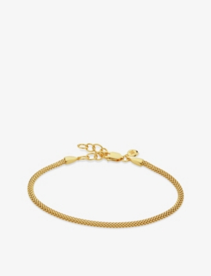 Monica Vinader Doina 18ct Yellow-gold Vermeil Sterling Silver Bracelet In Gold