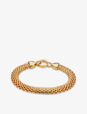 Monica Vinader X Doina Gold Plated Vermeil Silver Wide Chain Bracelet In Gold