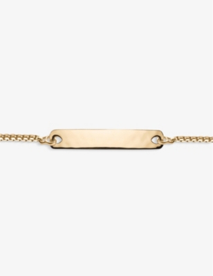 Monica Vinader Engravable Havana Friendship Chain Bracelet (exclusive Collection) In Gold