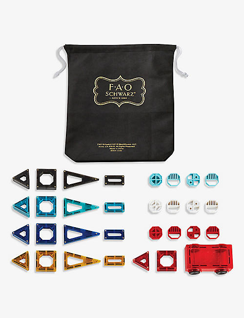 FAO SCHWARZ: Magnetic tile and truck set of 43 pieces
