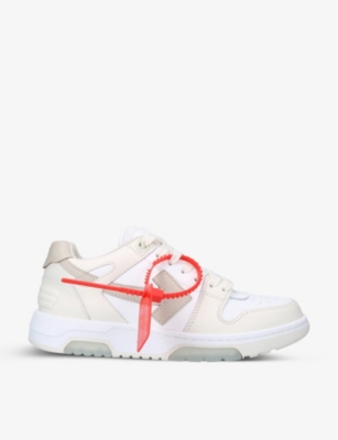 OFF-WHITE C/O VIRGIL ABLOH - OOO low-top leather trainers | Selfridges.com