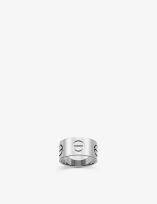 Cartier Womens Yellow Gold Love 18ct White-gold Ring