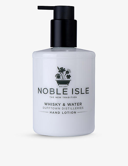 NOBLE ISLE: Whisky and Water hand lotion 250ml