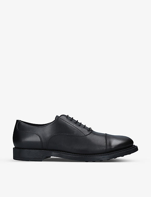 TODS: Francesina leather derby shoes