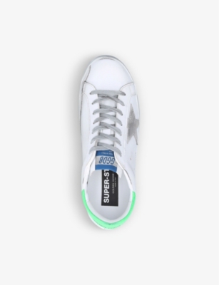 golden goose superstar g68 leather trainers