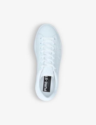 GOLDEN GOOSE: Men's Pure Star leather trainers