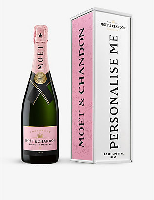 MOET & CHANDON：独家 Impérial Rosé NV 香槟和个性化礼盒 750 毫升