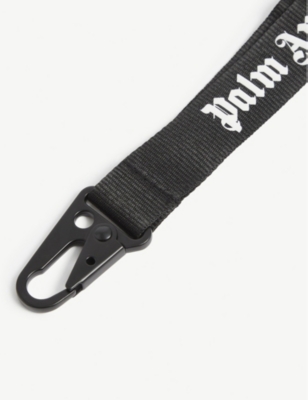 PALM ANGELS LOGO-PRINT WOVEN LANYARD