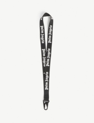PALM ANGELS LOGO-PRINT WOVEN LANYARD