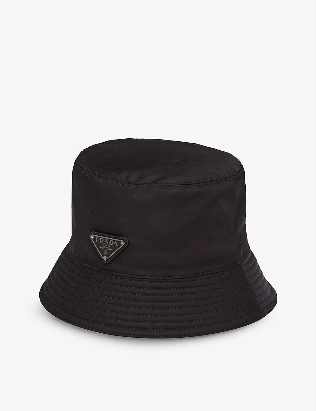 PRADA - Logo recycled-nylon bucket hat | Selfridges.com