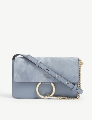 CHLOE: Faye small leather shoulder bag